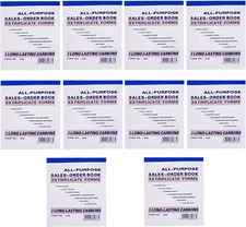Sales Order Book 33 Triplicate Ms Carbonless 3 Copy'S Wholesale Lot Of 10 