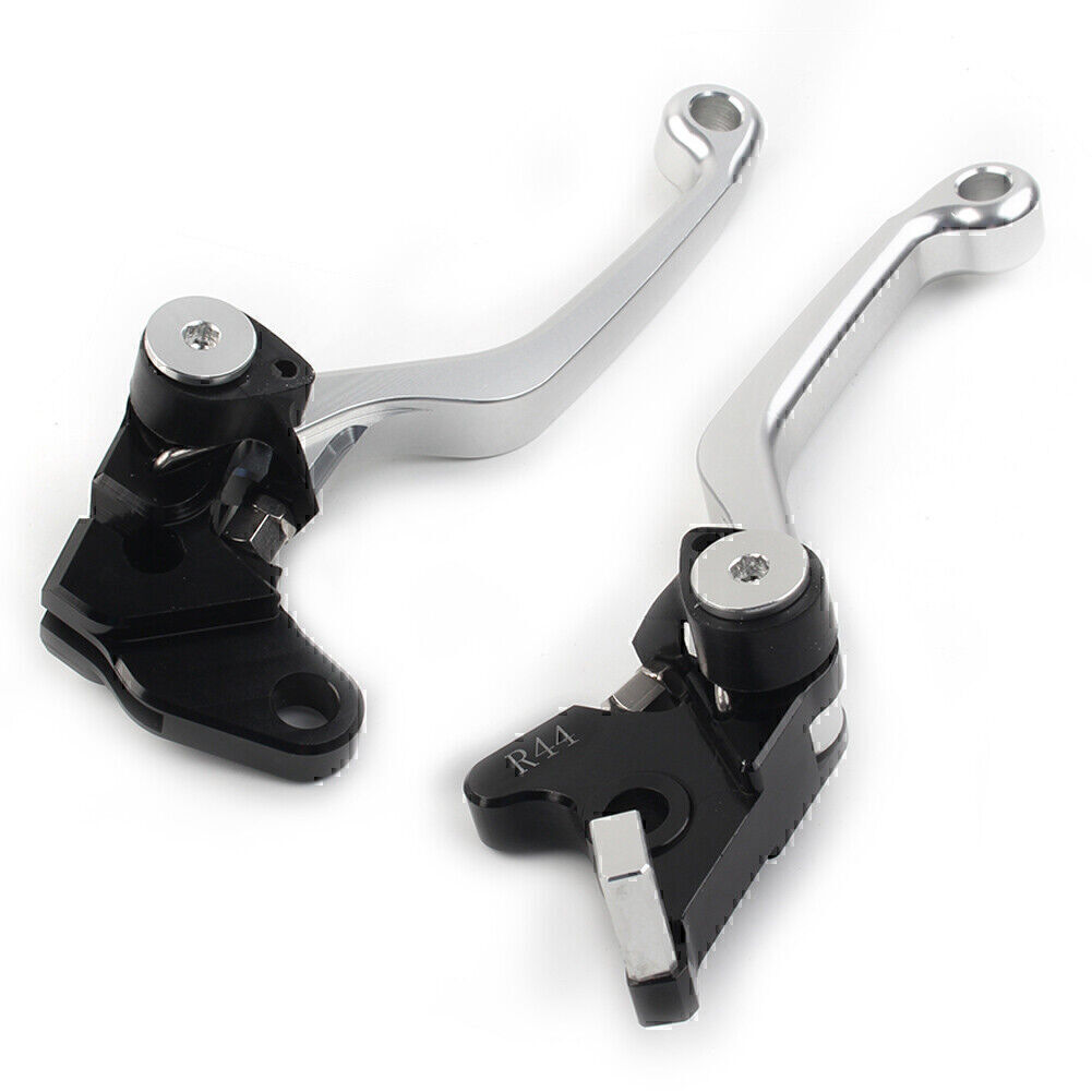Black CNC Brake & Clutch Levers - Adjustable Pivot For Kawasaki KLX150L, KLX230, KLX250