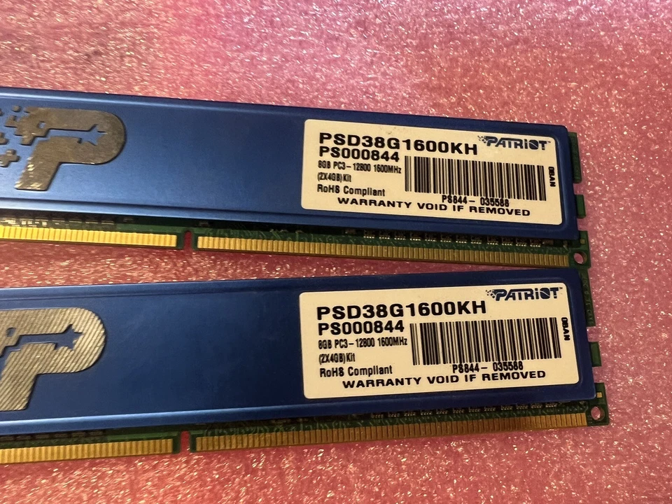 PATRIOT 16 GB (2x8GB)PSD38G1600KH PS000844 PC3-12800 1600MHZ - Image 2 of 4