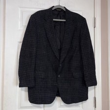 Vintage Adams Row Men Tweed Wool Blazer Union Made Chest 42