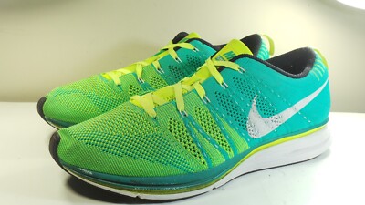 NIKE 2012 FLYKNIT TRAINER+ 532984 713 VOLT TEAL 10 VINTAGE PRESTO VAPORMAX MAX 1