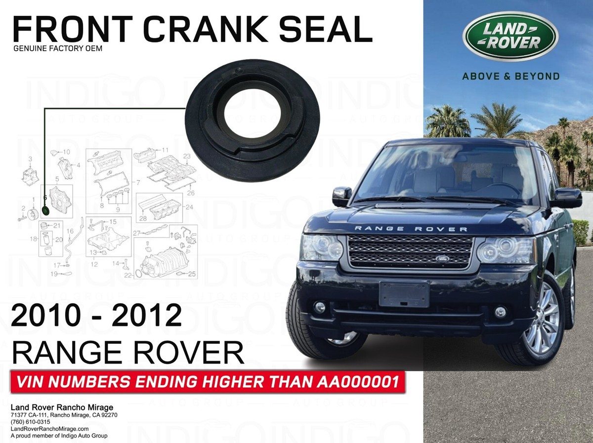 2010-2012 RANGE ROVER GENUINE OEM Land Rover Front Crank Seal