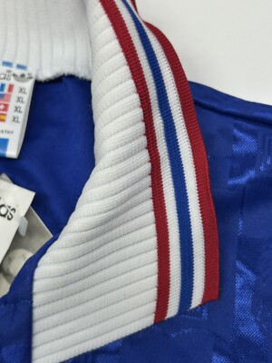 NWT 1996 France Home Jersey EURO 1996 Patch Football Soccer Shirt