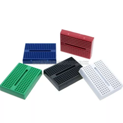 5pcs Mini Breadboard Colorful Breadboard Prototype Board Small Plates  SYB-170