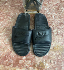 Nike Benassi JDI Men's Black/Black-Black Slide Sandals 343880-001 Size 13 EUC 