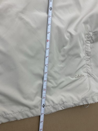 Cabela's Size L V Neck Pull Over Windbreaker Women's Tan Windcrest - Picture 12 of 13