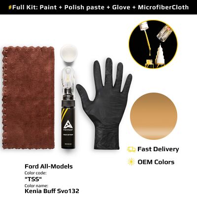 Touch up Paint for Ford Code: TSS Kenia Buff Svo132 Exact Color Match
