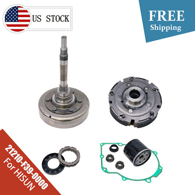 For Hisun HS 500 700 Wet Clutch Shoe Kit Drum Housing One Way Bearing Fliter