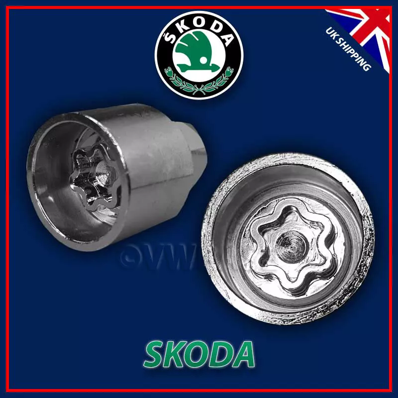 for SKODA Security Master Locking Wheel Nut Key Bolt Screw Lock Key X 779