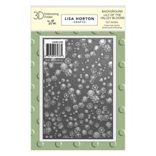 Lisa Horton Crafts 3D Embossing Folder Lily Of the Valley Background