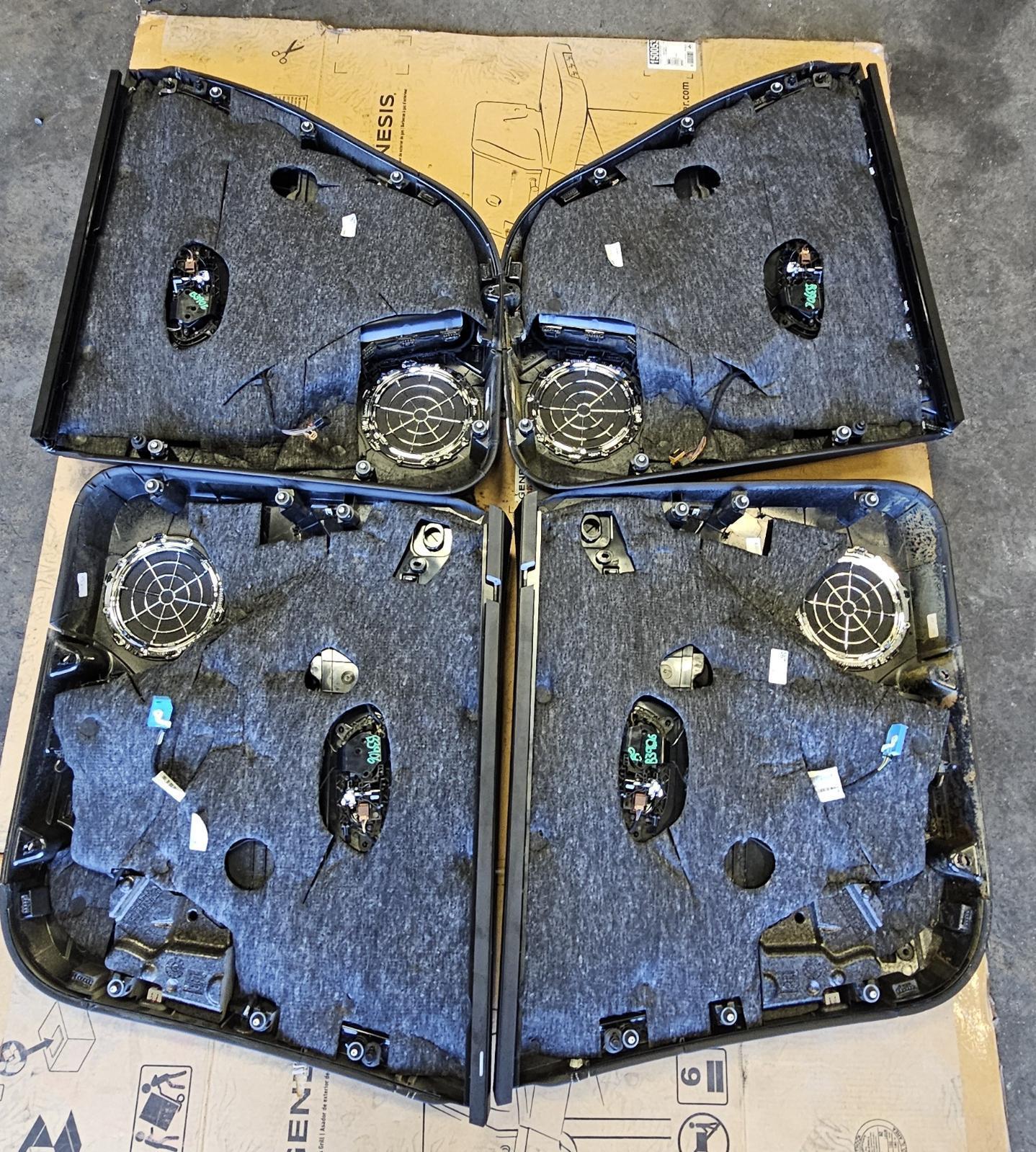 2019 Bentley Bentayga SET 4 Interior Door Trim Panels Cover  (38K Miles)