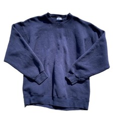 Vintage Santee Heavyweight Crewneck Sweatshirt Navy Blue Men’s Size L USA made