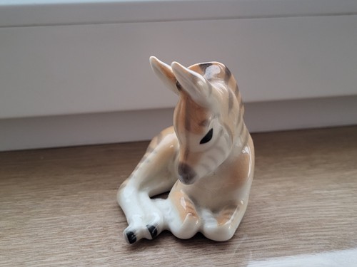 Porcelain figurine zebra LFZ, vintage figurine zebra, Lomonosov , Made in USSR - Picture 3 of 8