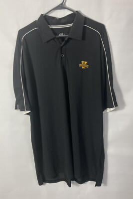 Under Armour Vanderbilt Commodores Polo Shirt Mens Size Large NCAA Logo EUC
