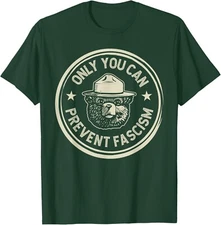 Vintage Smokey The Resist Bear Only You Can Prevent Fascism Unisex T-Shirt