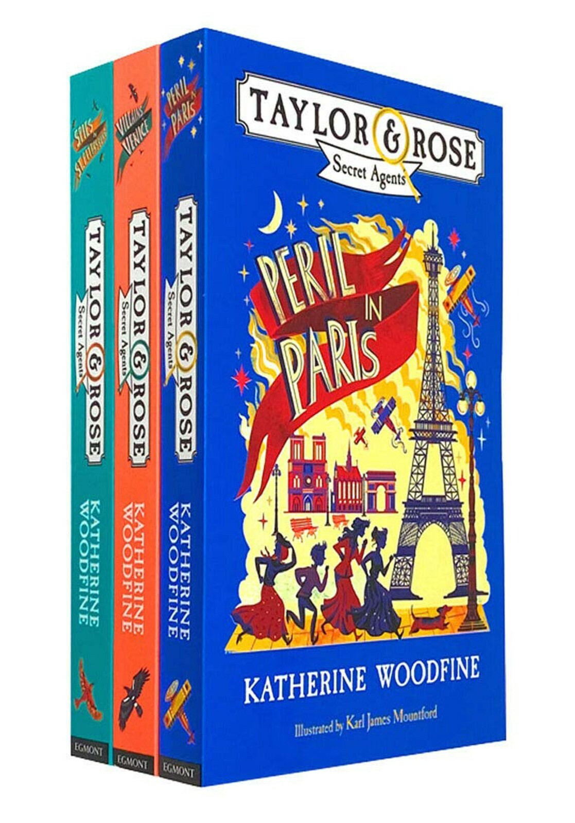 Taylor & Rose Secret Agents Series 3 Books Collection Set by Katherine Woodfine