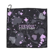 CUESOUL Dart Towel Microfiber Towel with Hanging Hook,Quick Dry-Pink Love Heart