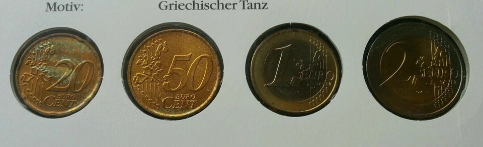 [SJ] Greece Euro Coin 2002 Currency Money FDC (coin cover) - Image 4 of 4