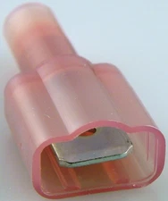 Molex ETC Nylon 22-18 GA F/I .250" Male Push-On Connector 100 Pack