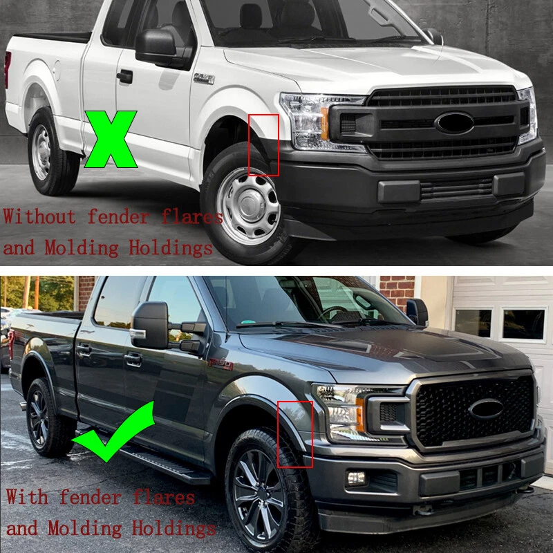 Iconic Silver Front Bumper Grille Upper Molding Trim For 2018-20 Ford F-150 F150 Foto 3 de 4