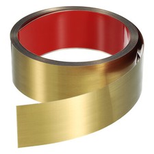 16.4ft x 1.97" Wall Trim Self Adhesive Stainless Steel Brushed Finish Golden
