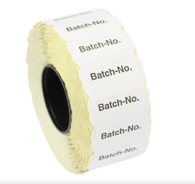 Etiketten ''Charge No'' weiß 26 mm x 12 mm