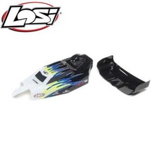 Losi LOS210020 Body Wing Black/White Mini-B