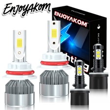 Combo LED Headlight Bulbs Fog Light Hi Lo For Dodge Ram 1500 2500 3500 1994-1998