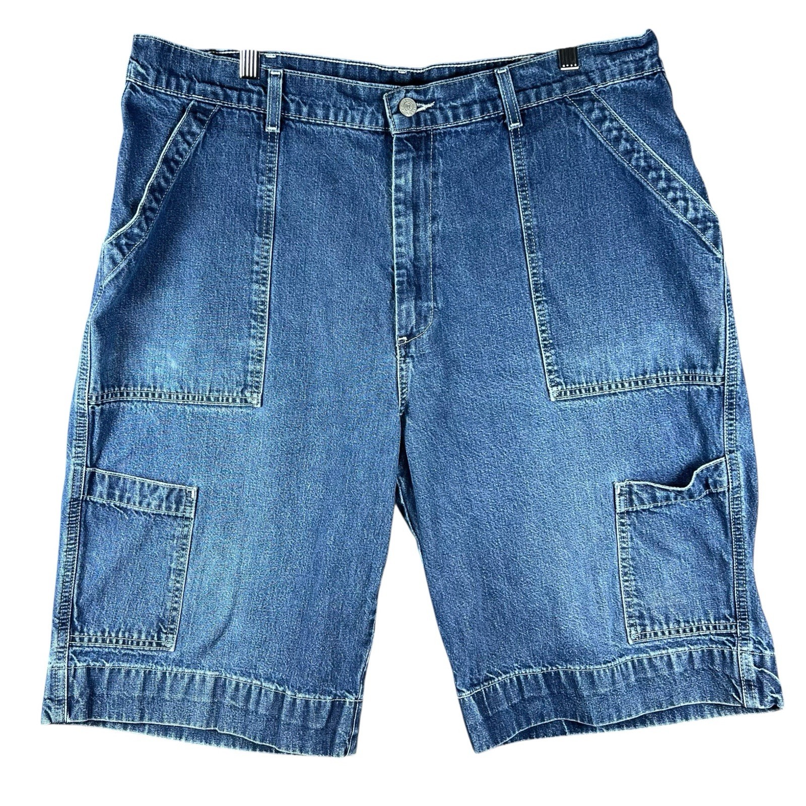 VTG Ralph Lauren Shorts Mens 38 Blue Denim Jorts Polo Jeans Co Field Shorts Y2K