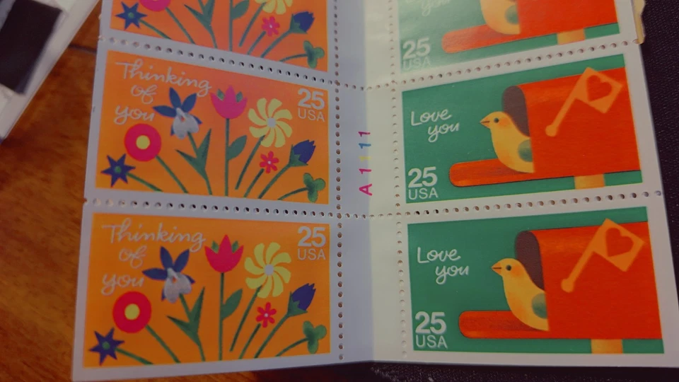 Scott #2395-2398, M/F/NH, Special Occasion, Booklet of 12 25cent stamps, BK165 - Image 3 of 4