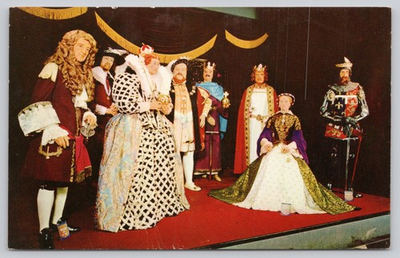 #ad Louis Tussaud#x27;s English Wax Museum Hall of Kings Niagara Falls Postcard $4.75
