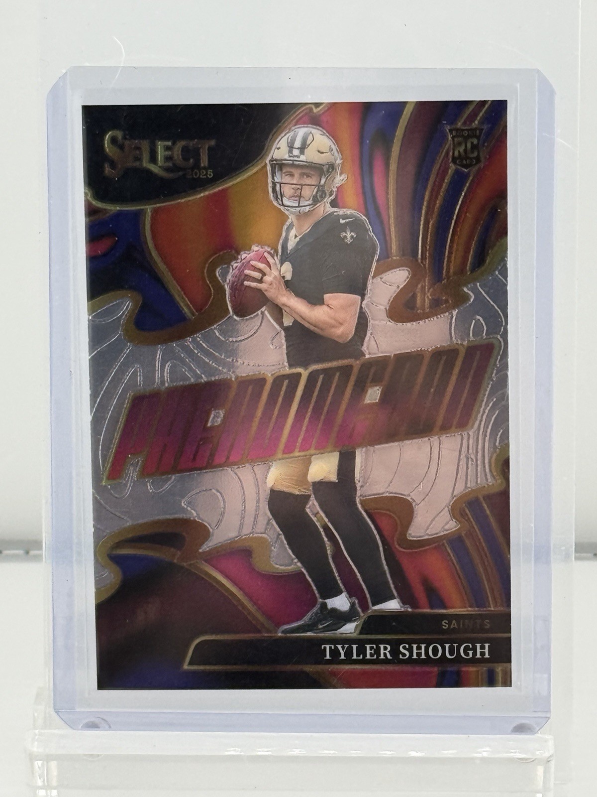 2025 Panini Select - Phenomenon Tyler Shough #20 Silver Prizm (RC) Saints NFL