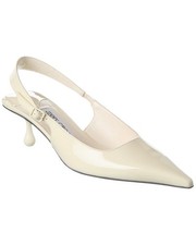 Jimmy Choo Amel 50 Patent Slingback Pump Women's White 38.5