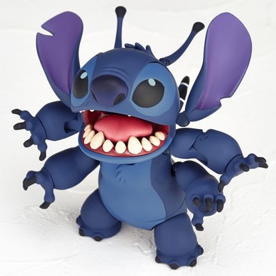 Authorized KAIYODO Revoltech NR035 Stitch 9cm Action Figure Disney