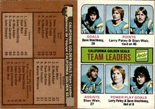 1975-76 O-Pee-Chee SET BREAK #316 Seals Leaders/Dave Hrechkosy EXMT