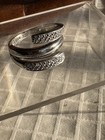 Vintage Sterling Silver 925 Designer HAN & CZ Ring Sz 8 Gram 5.2 — photo 4