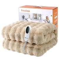Luxury Electric Heated Throw Blanket Soft Fleece Machine Washable 160x130cm 150W