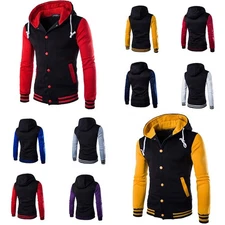 & Men's Varsity Jacket Letterman Baseball  College University Hoodie