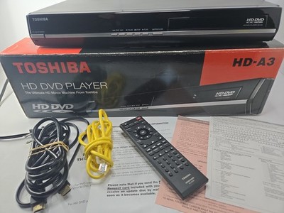 Toshiba HD-A3 HD DVD Player Tested CIB Box Remote HDMI Excellent Condition