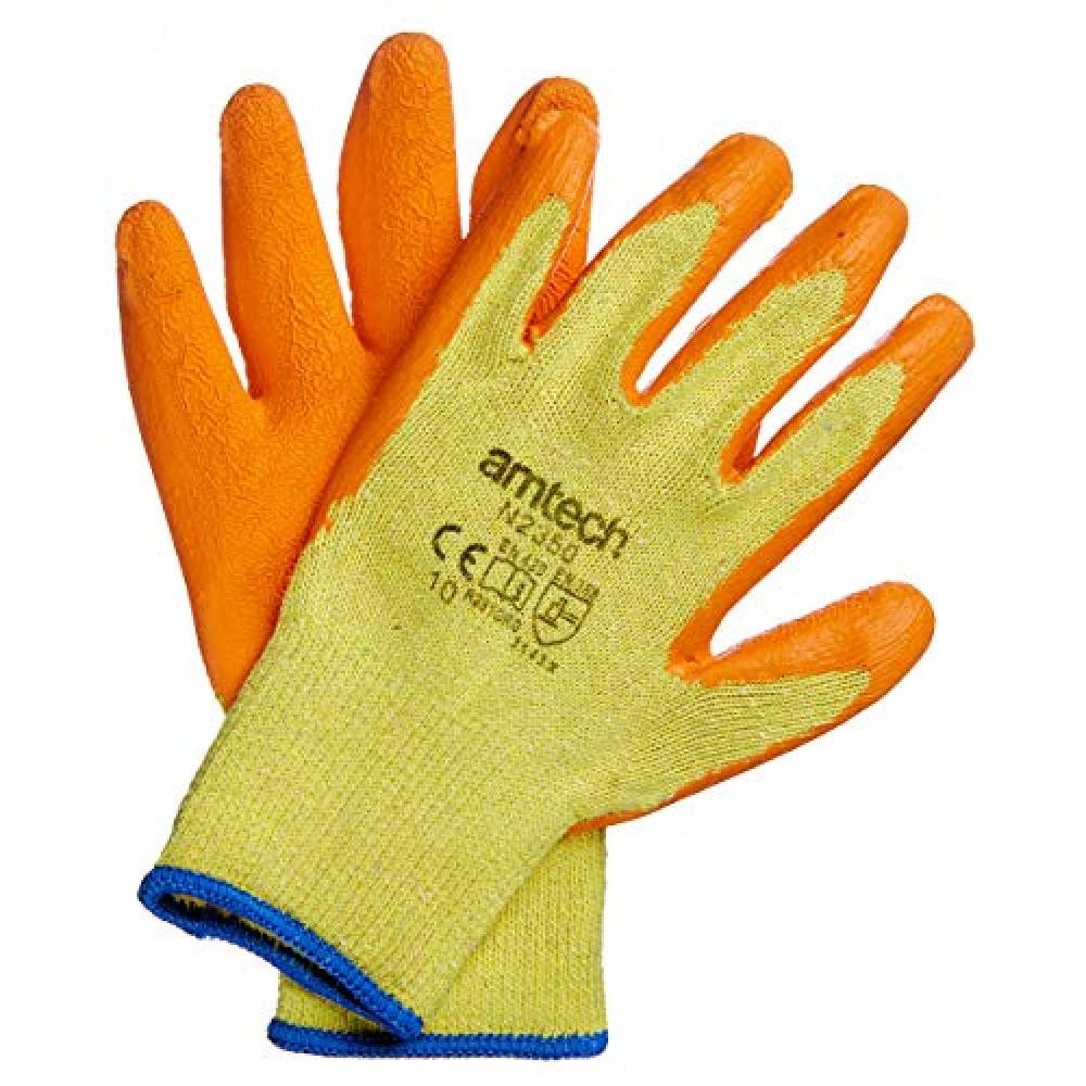 Guanti Am-Tech Lattice Arancio Taglia Unica Giardinaggio e Fai da Te