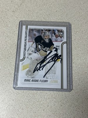 2011-12 Score Signatures Marc-Andre Fleury #379 Auto
