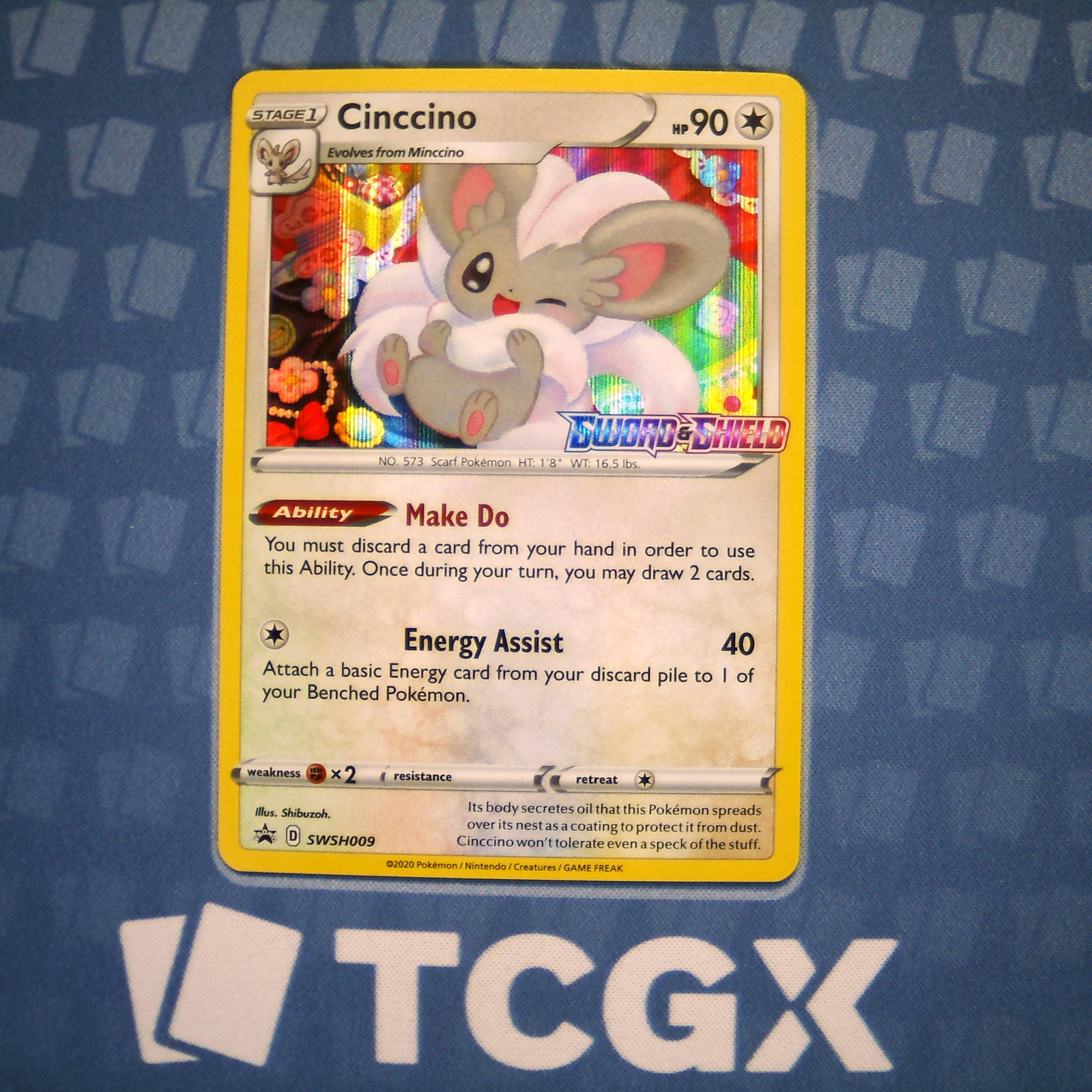 Pokemon - Cinccino (Prerelease) - SWSH009 - SWSH: Sword & Shield Promo - NM