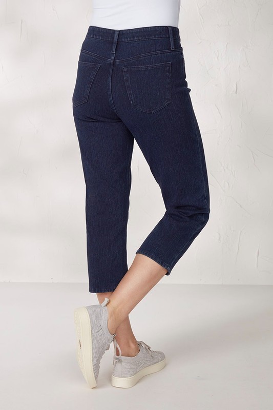 COLDWATER CREEK CROPPED STRAIGHT JEANS PETITE SIZE 8 WAIST 30" INSEAM 20"