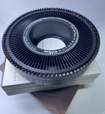 Lot of 5 Argus Rototray 100 Slide Trays with Boxes   2x2 35mm Slide Holders