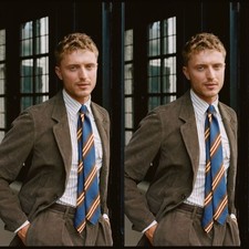 Brown Men's Suits Corduroy 2Pcs Casual Evening Dinner Coat Blazer Leisure Jacket