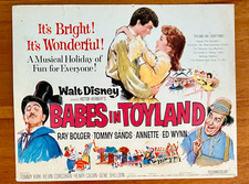 1961 Walt Disney Babes in Toyland Original Lobby Card Set of 8 11x14
