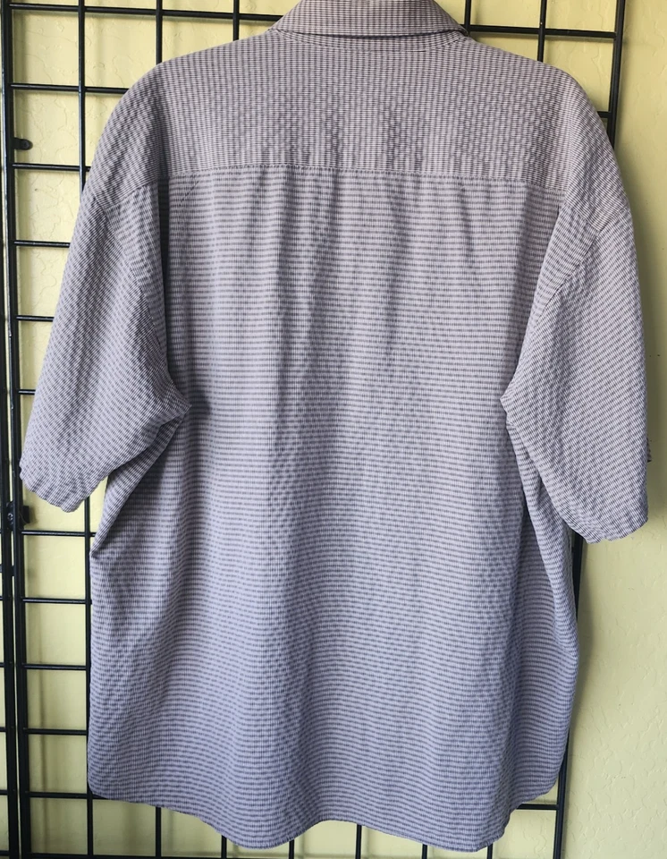 Camisa de vestir informal de manga corta Andrew Fezza New York para hombre - talla XXL Foto 3 de 4