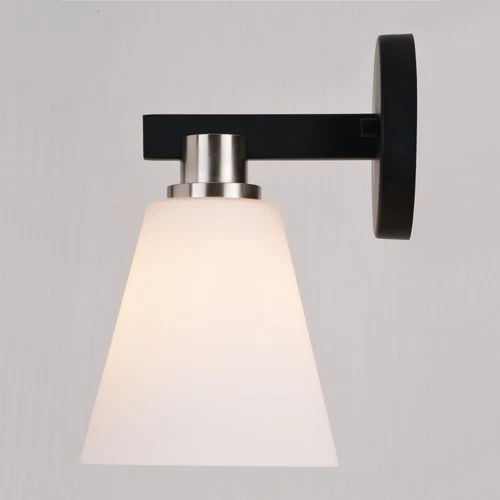 Vaxcel Lighting W0404 Vermont 10" Tall Bathroom Sconce - Black - Picture 8 of 11