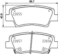 Hella BremsbeläGe Bremsbelegsatz Hinten FüR Hyundai Tucson Ioniq Kia Sportage