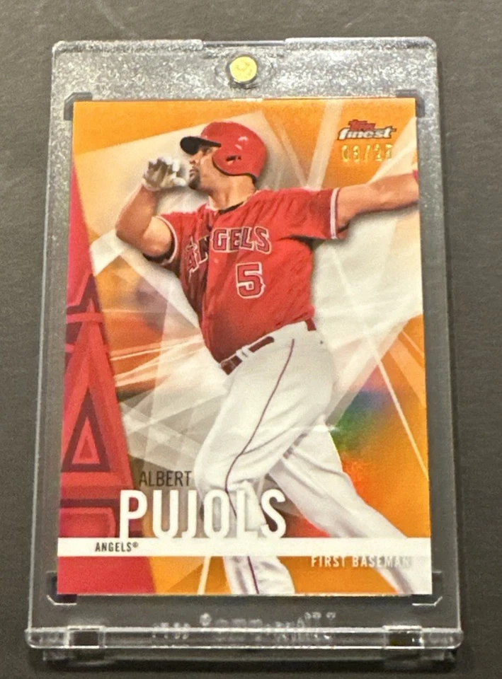 2017 TOPPS FINEST ALBERT PUJOLS ORANGE REFRACTOR SP #’d 03/25! - Image 2 of 4